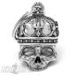 Preview: 3D Totenkopf König Biker-Bell Skull King Krone Ride Bell Motorrad Glocke Bravo Bell Preview: 3D Totenkopf König Biker-Bell Skull King Krone Ride Bell Motorrad Glocke Bravo Bell